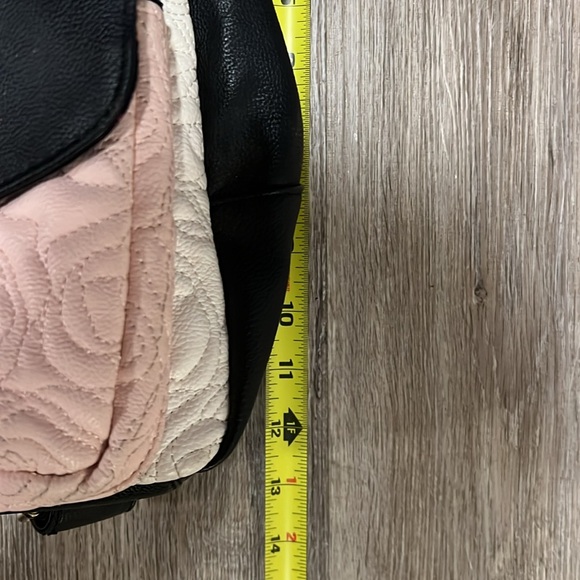 Betsey Johnson Faux Leather Flower Back Pack - Picture 13 of 14